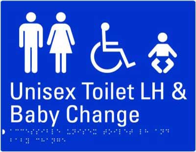 Unisex Accessible Toilet LH and Baby Change