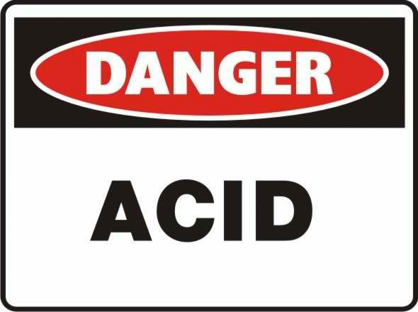 Danger Acid Sign