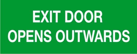 Exit Door Opens Outwards