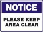 Please Keep Area Clear